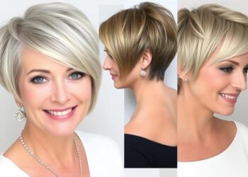 modne krótkie fryzury dla 50-latki