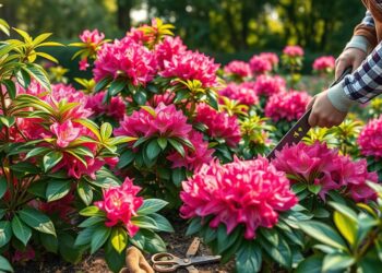 rododendron przycinanie