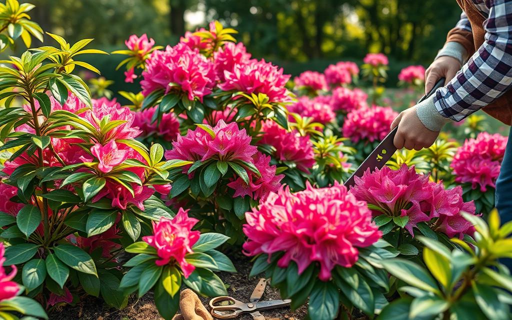 rododendron przycinanie